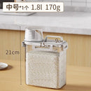 Grain Storage Container with Lid and Measuring Cup