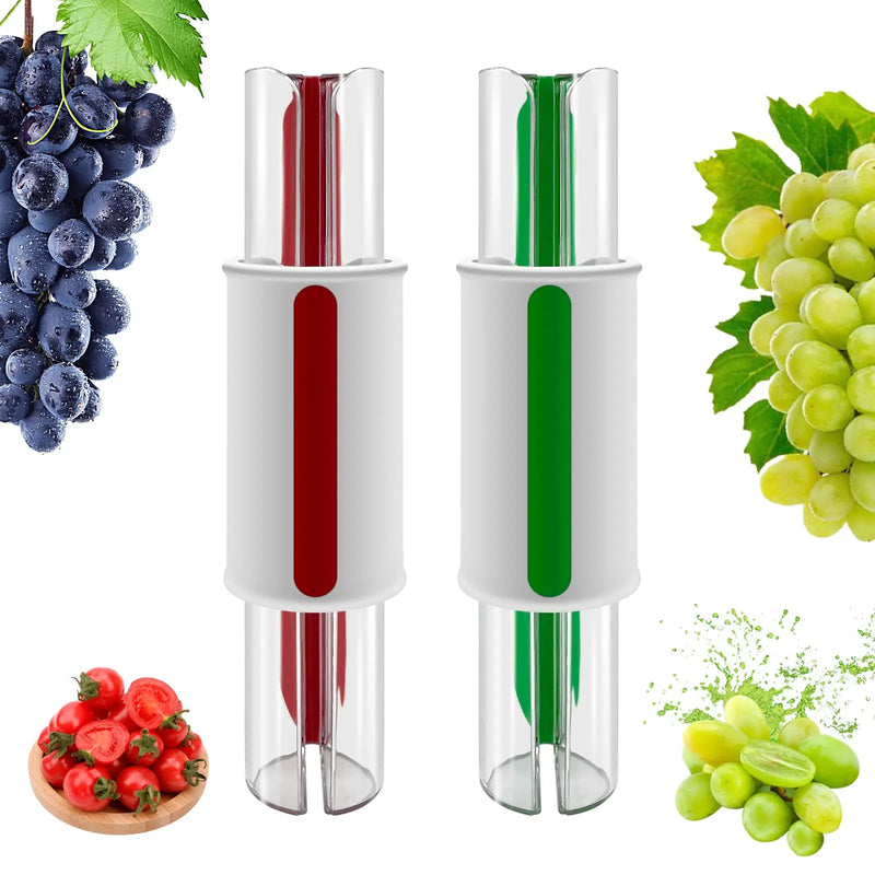 Easy Salad Fruit Cutter Tool for Tomatoes and Grapes