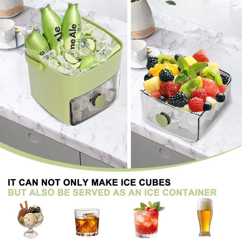 Reusable Ice Cube Maker – Easy Ice Storage Box